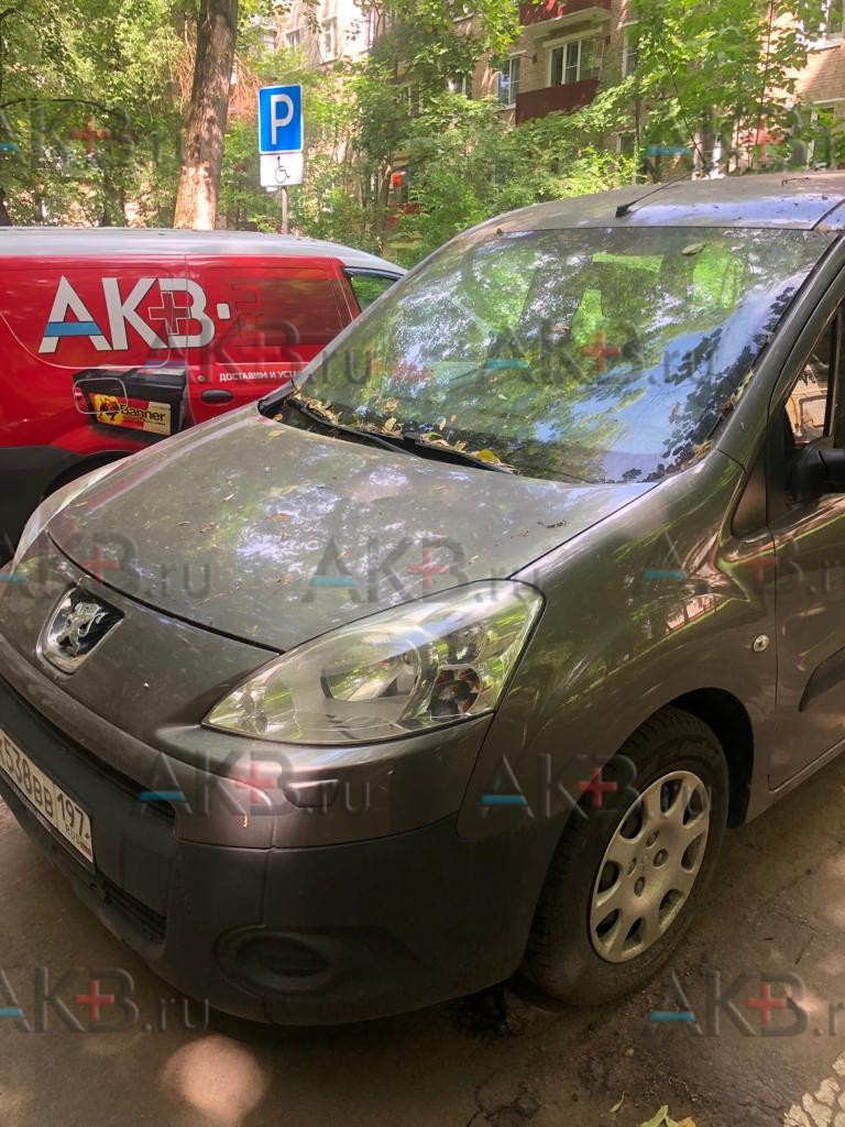 Замена аккумулятора на Peugeot Partner II 2008 - 2011 1.6 (90 л.с.)