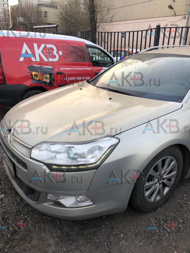 Замена аккумулятора на Citroen C5 II 2008 - н.в. 1.6 (120 л.с.)