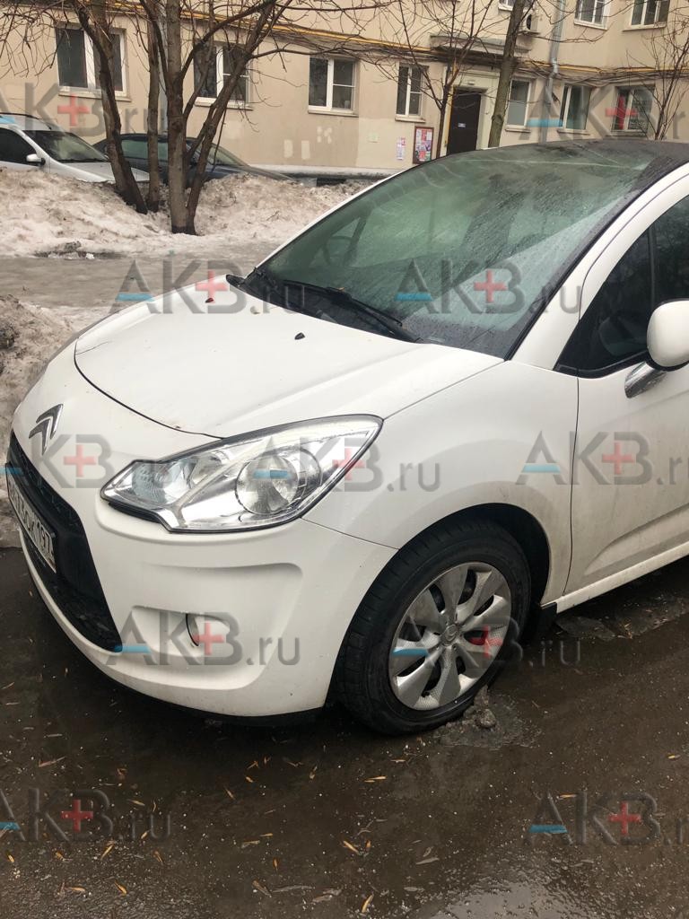 Замена аккумулятора на Citroen C3 II 2009 - 2013 1.6 (120 л.с.)
