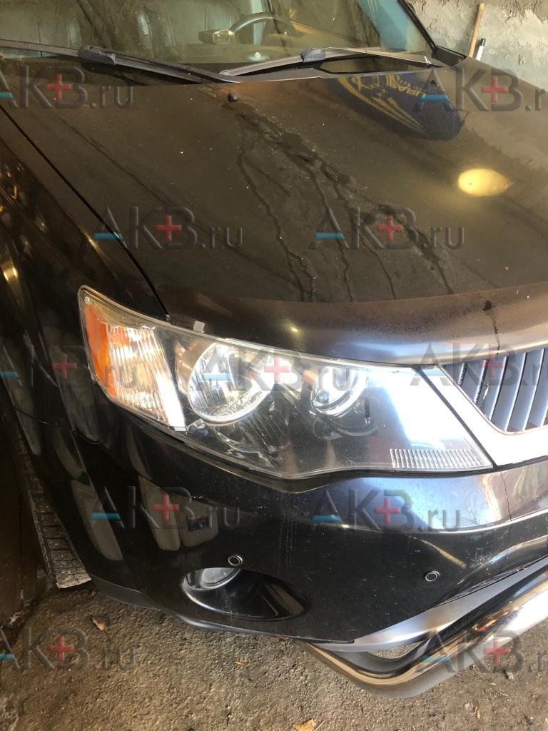 Замена аккумулятора на Mitsubishi Outlander II 2006 - 2009 2.4 (170 л.с.)