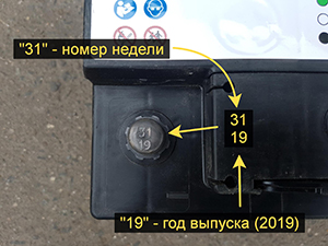 Дата выпуска аккумулятора GM Standard