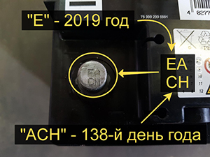 Как узнать дату выпуска аккумулятора Banner