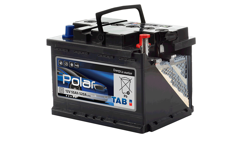 Аккумулятор Tab Polar в разрезе