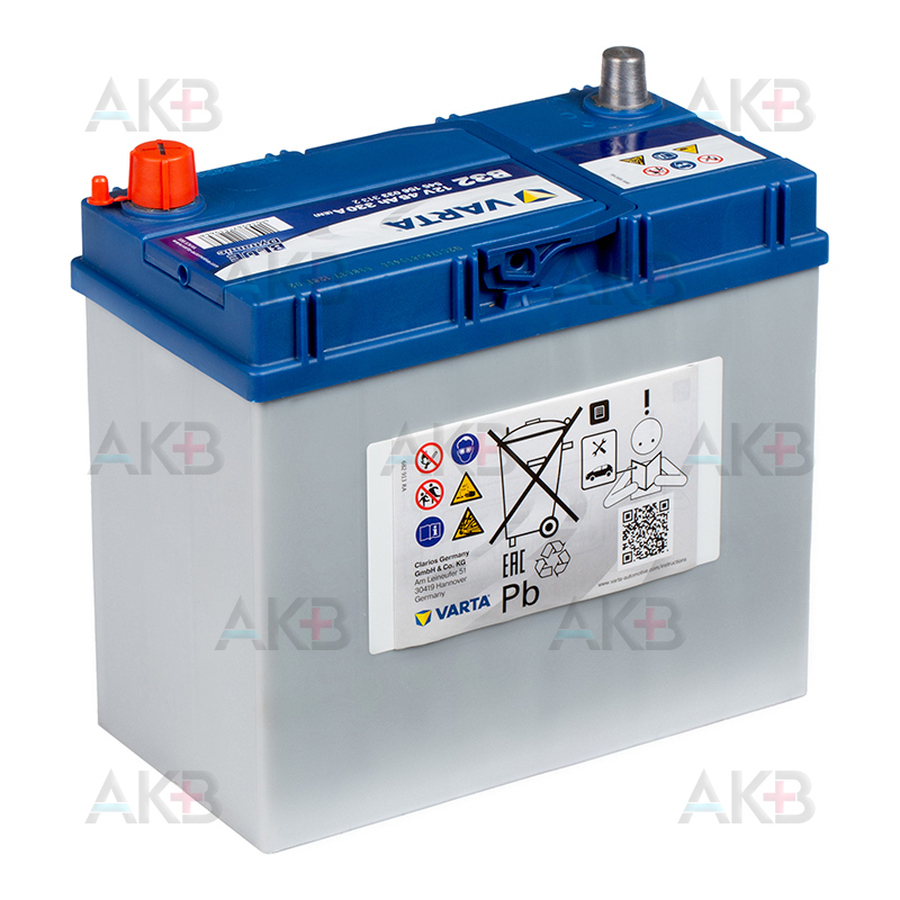 Автомобильный аккумулятор Varta Blue Dynamic B32 45R 330A 238x129x227