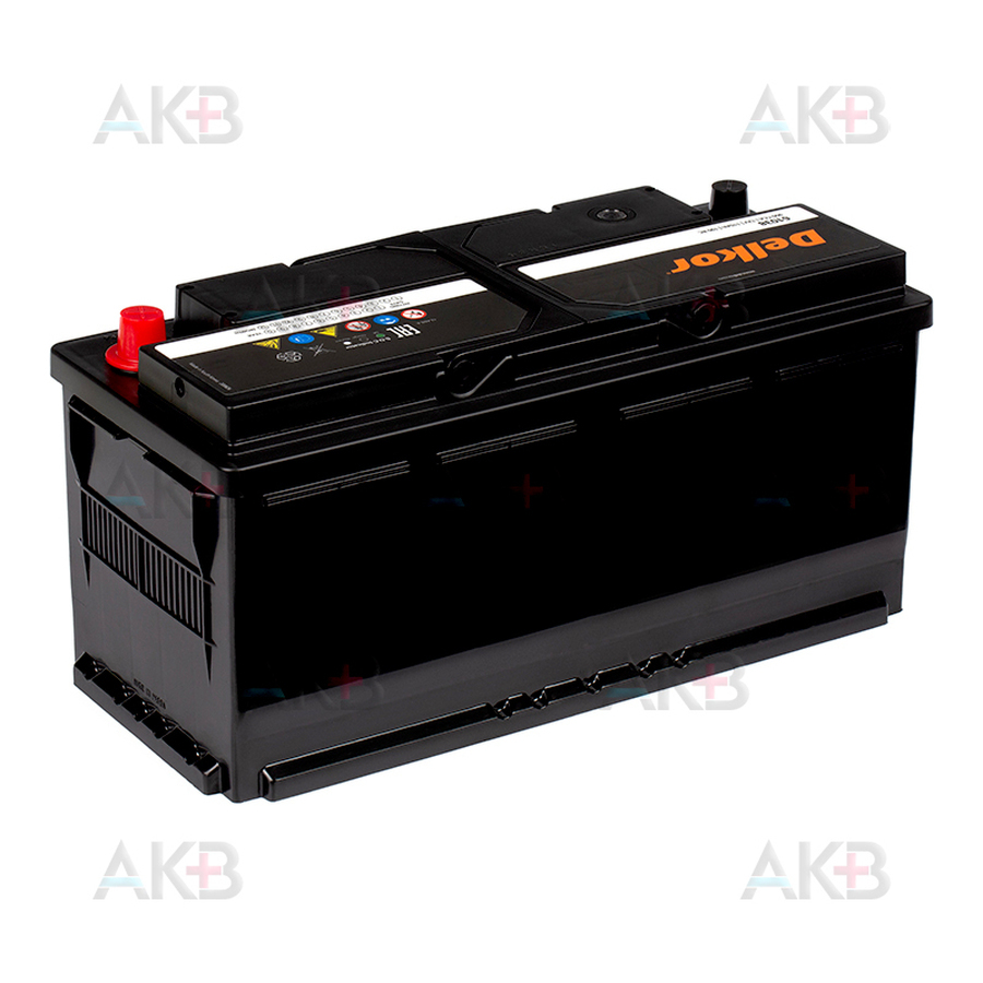 Автомобильный аккумулятор Delkor 61038 (110R 850A 394х175х190)
