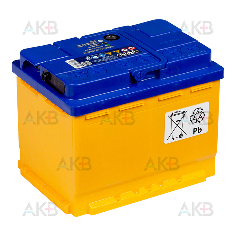 Автомобильный аккумулятор Аком + EFB 65Е 670А 65Ач обр. пол. (242x175x190)