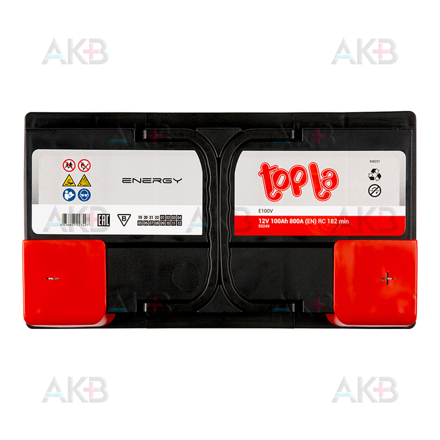 Автомобильный аккумулятор Topla Energy 100R (800A 315x175x190) 108000 59249