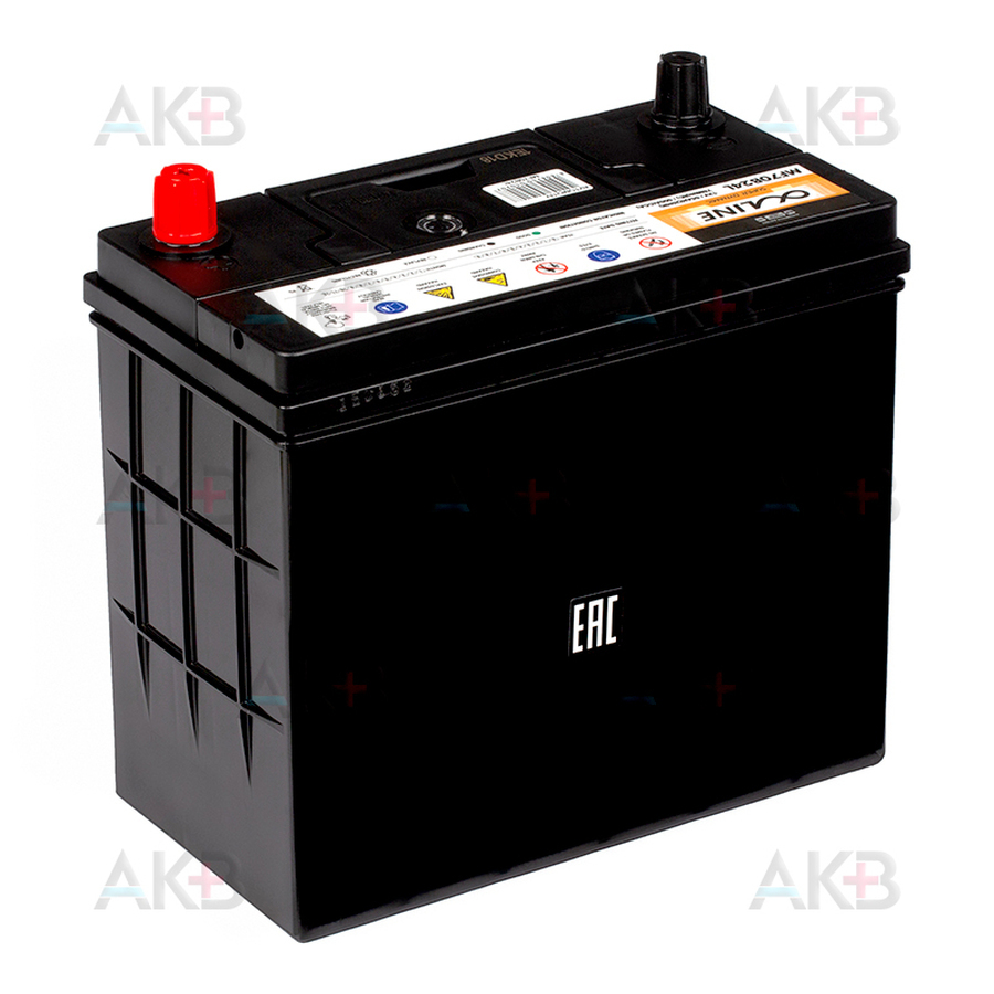 Автомобильный аккумулятор Alphaline SD 70B24L 55R 500A 232x127x220