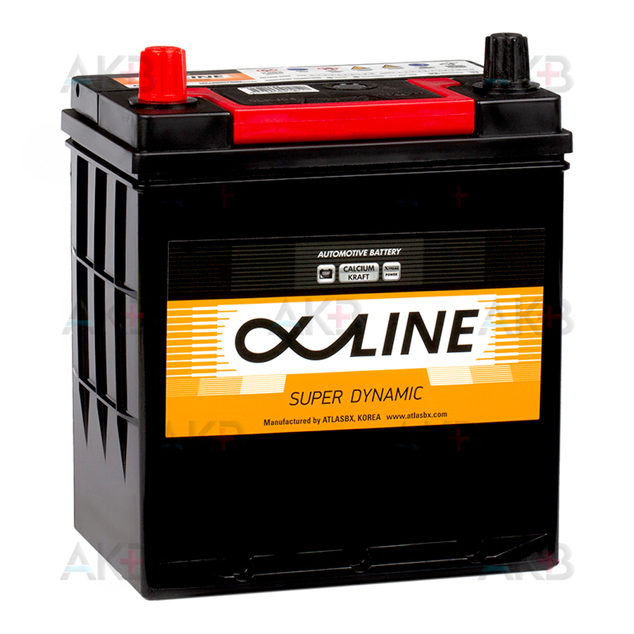 Автомобильный аккумулятор Alphaline SD 46B19R 44L 400A 186x127x220