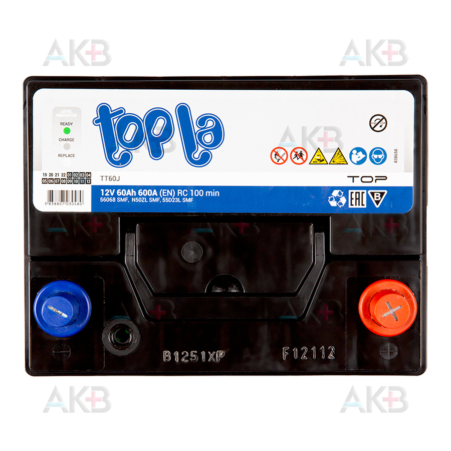 Автомобильный аккумулятор Topla Top JIS 60R 600А 230x173x220 118861 56068