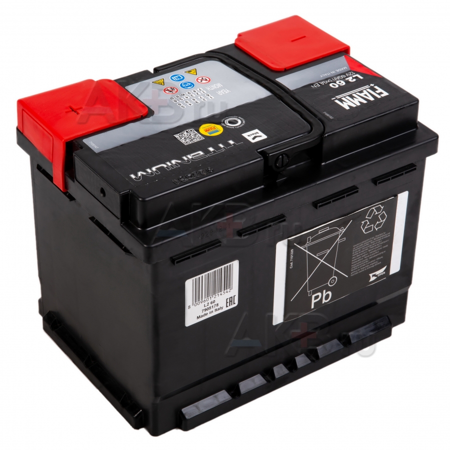 Автомобильный аккумулятор Fiamm Black Titanium 60R 510A 242x175x190 L2 60