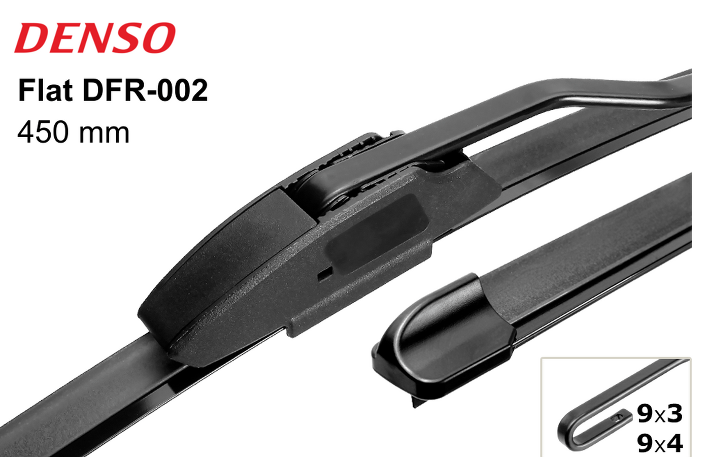 Щетки стеклоочистителя  DENSO DFR-002 - 450мм/18 (бескаркасная универсальная)