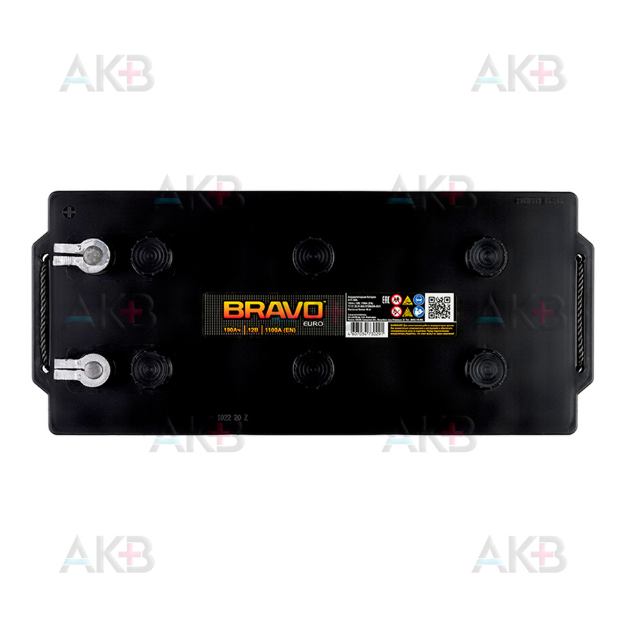 Автомобильный аккумулятор BRAVO 190 евро 1100А 513x215x223