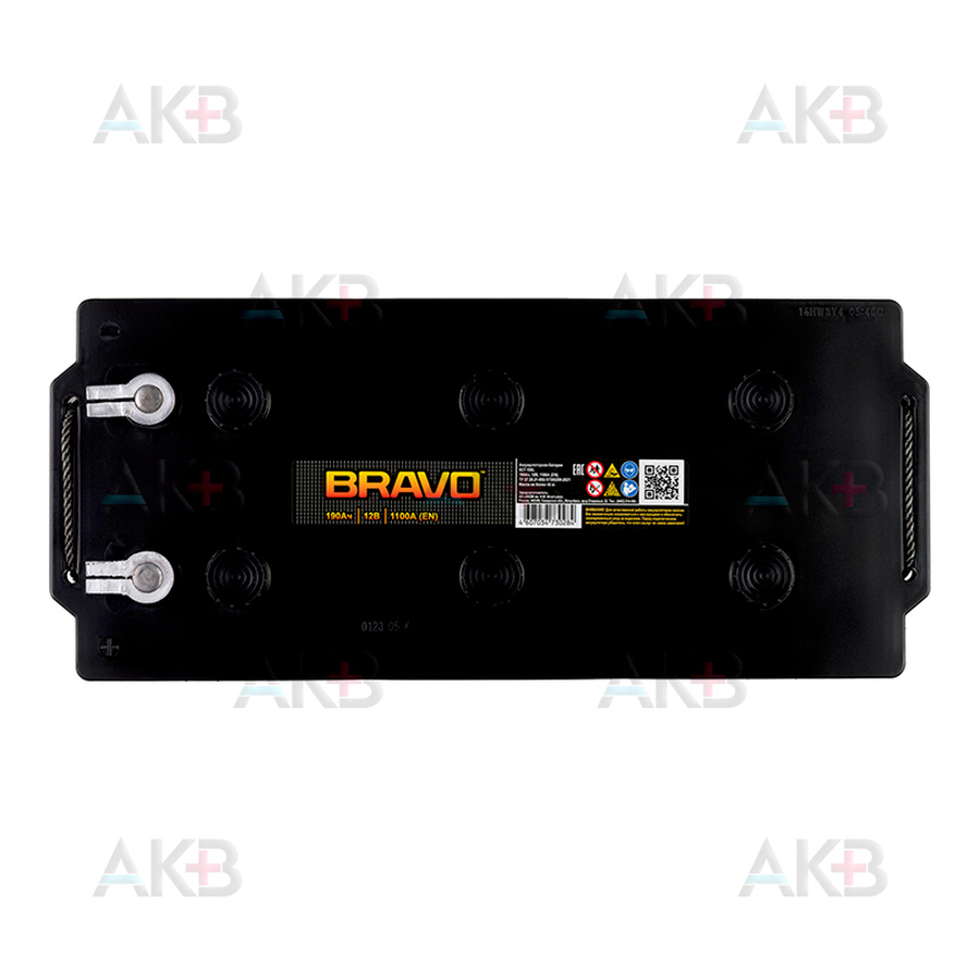 Автомобильный аккумулятор BRAVO 190 рус 1100А 513x215x223