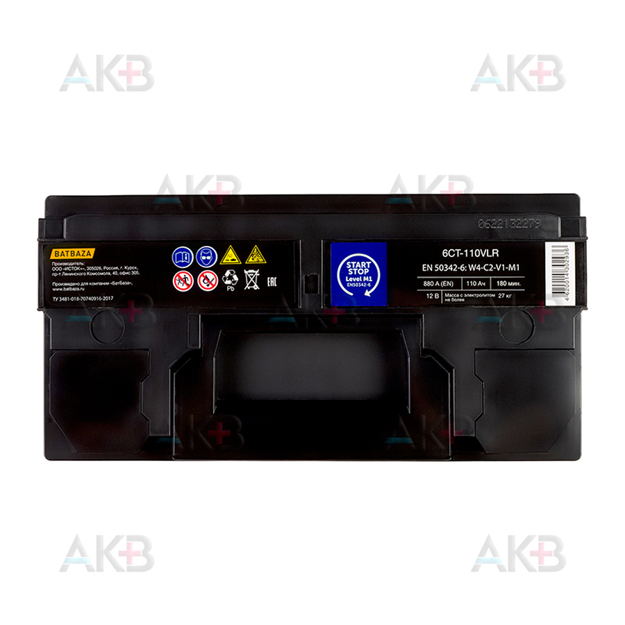 Автомобильный аккумулятор Forse EFB 110R 880A (353x175x190) Start-Stop
