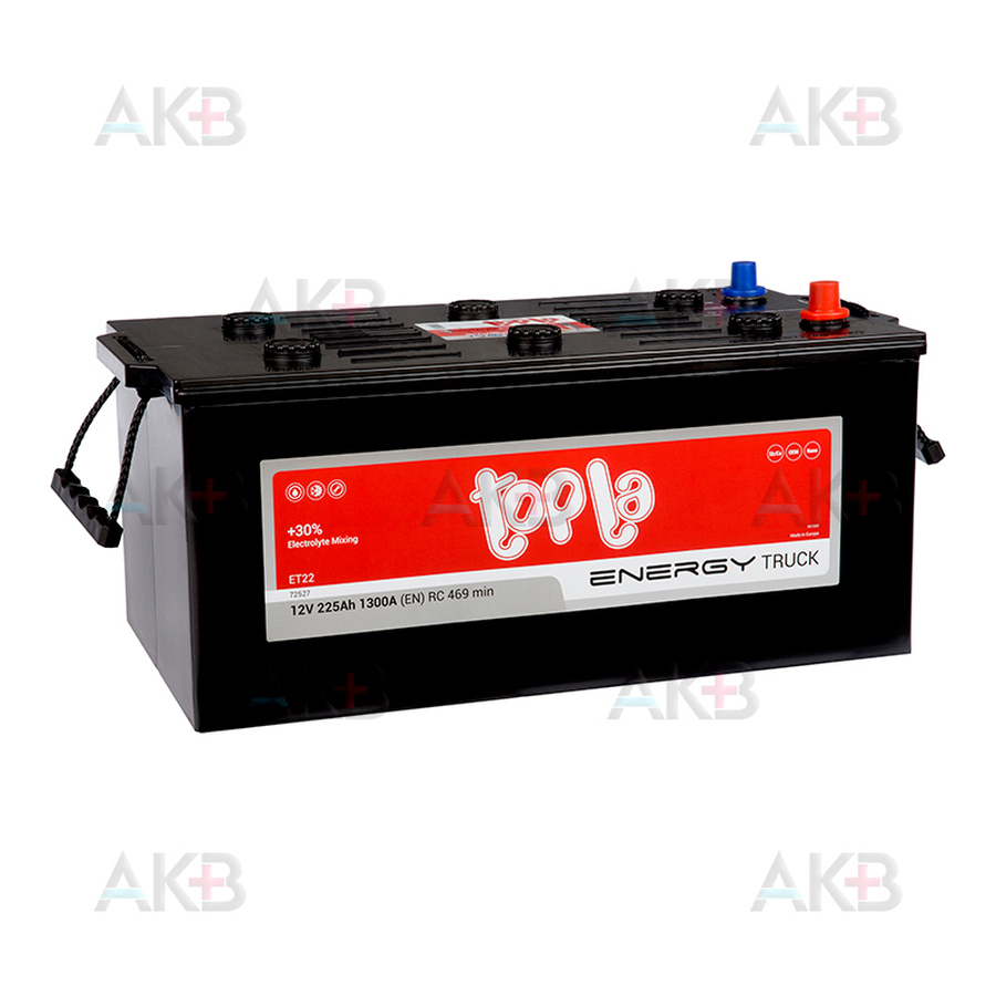 Автомобильный аккумулятор Topla Energy Truck 225 евро 1300A (517x273x240) 957912 72527