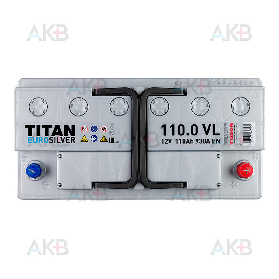 Автомобильный аккумулятор Titan Euro Silver 110R 930A 353x175x190