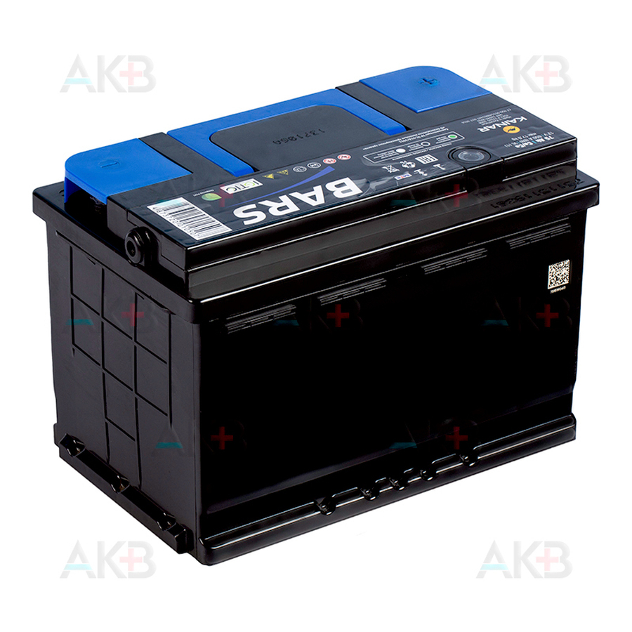 Автомобильный аккумулятор BARS 6СТ-75 АПЗ п.п. 75Ач 650A (278x175x190)