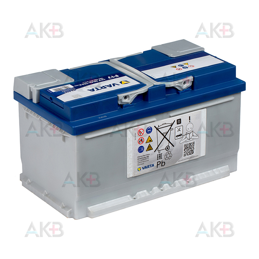 Автомобильный аккумулятор Varta Blue Dynamic F17 80R 740A 315x175x175