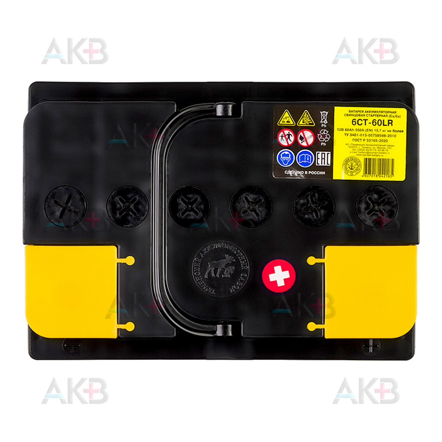 Автомобильный аккумулятор Tyumen Battery Standard 60 Ач обр. пол. 550A (242x175x190)