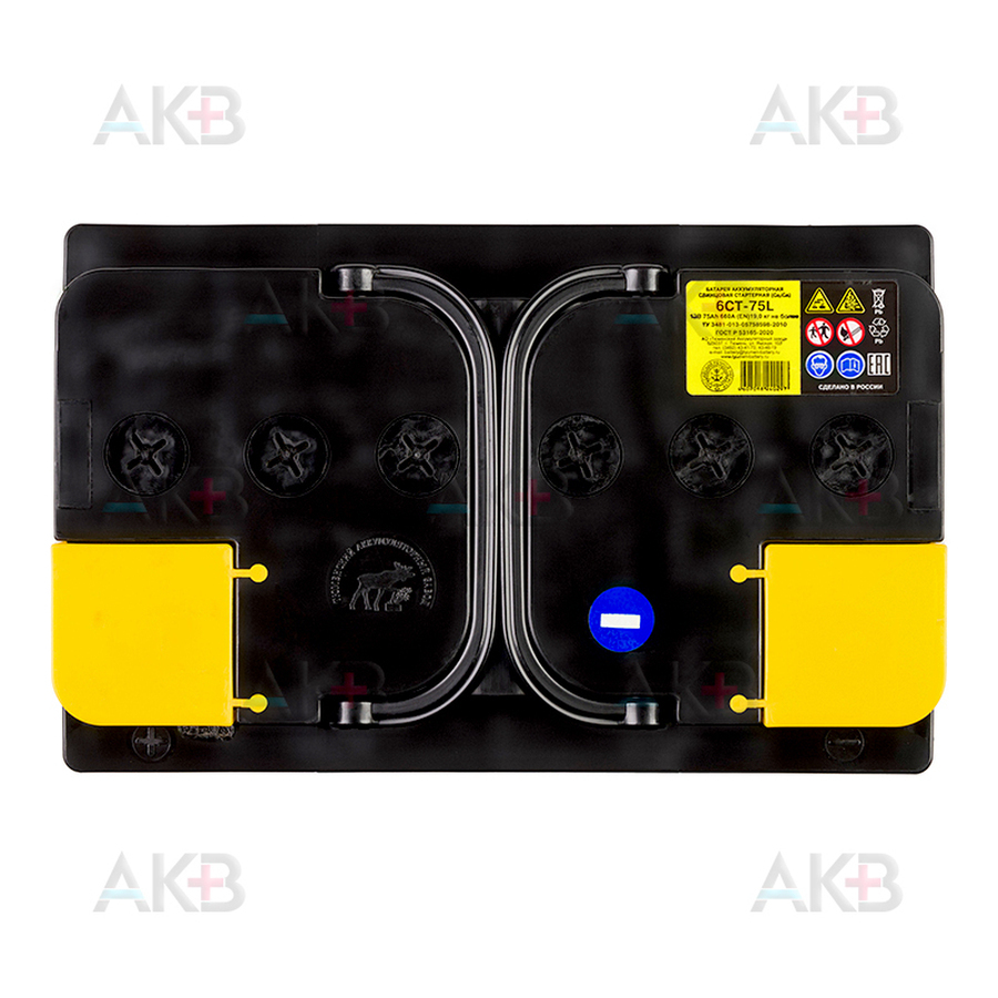 Автомобильный аккумулятор Tyumen Battery Standard 75 Ач прям. пол. 660A (278x175x190)