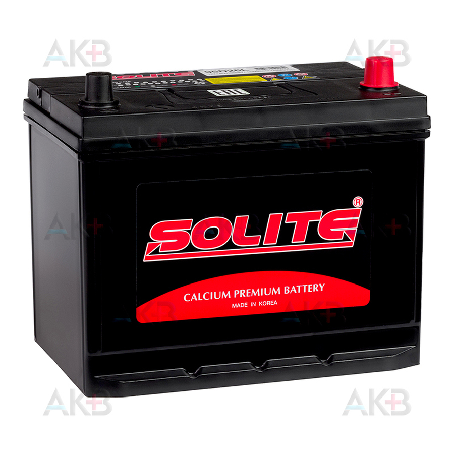 Автомобильный аккумулятор Solite 95D26L с бортиком (85R 650A 260x168x220)