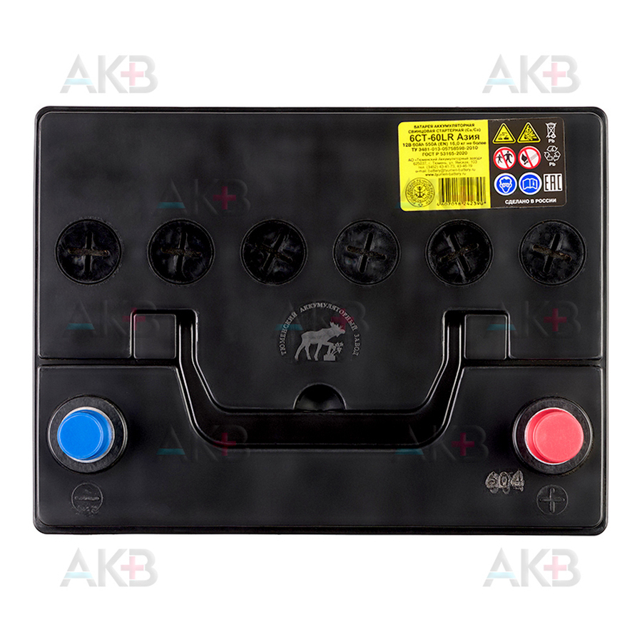 Автомобильный аккумулятор Tyumen Battery Asia 60 Ач обр. пол. 550A (232x173x225)