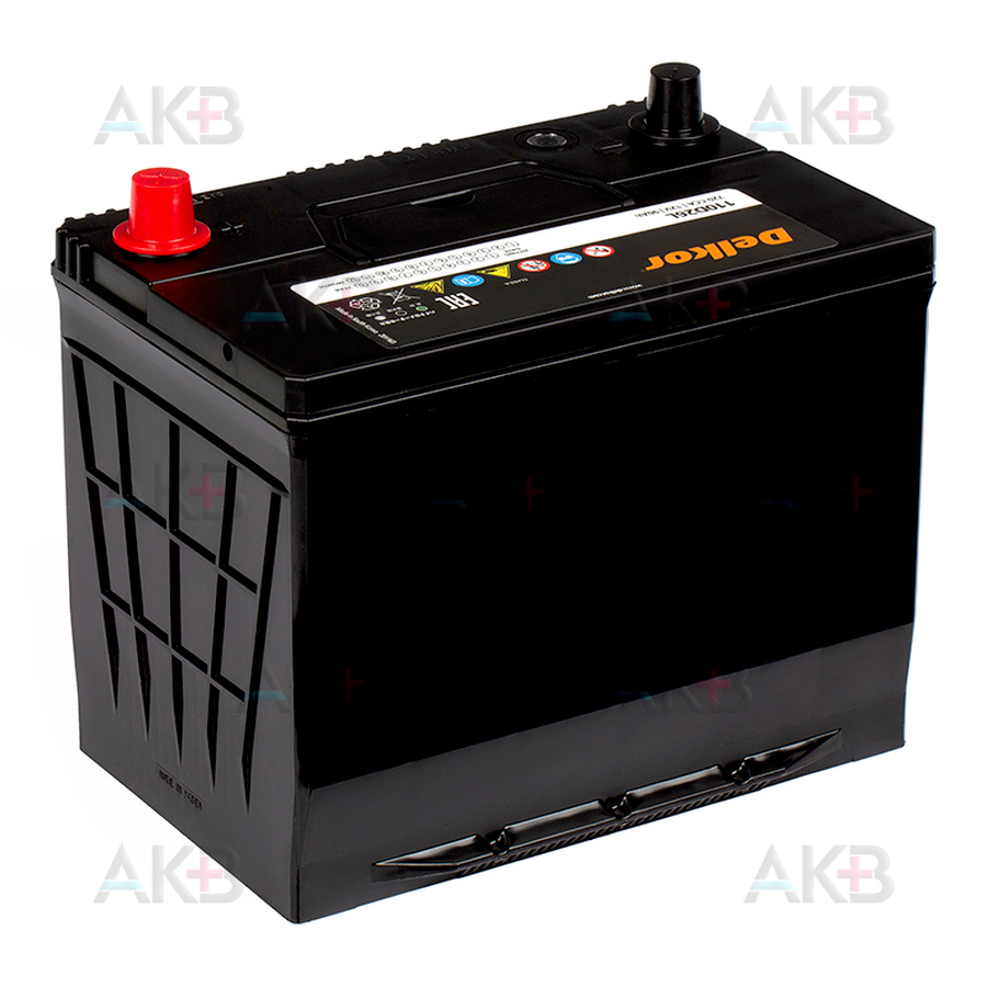 Автомобильный аккумулятор Delkor 110D26L (90R 720A 260x173x225)