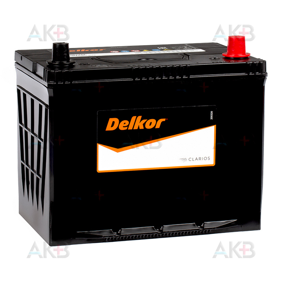 Автомобильный аккумулятор Delkor 110D26L (90R 720A 260x173x225)