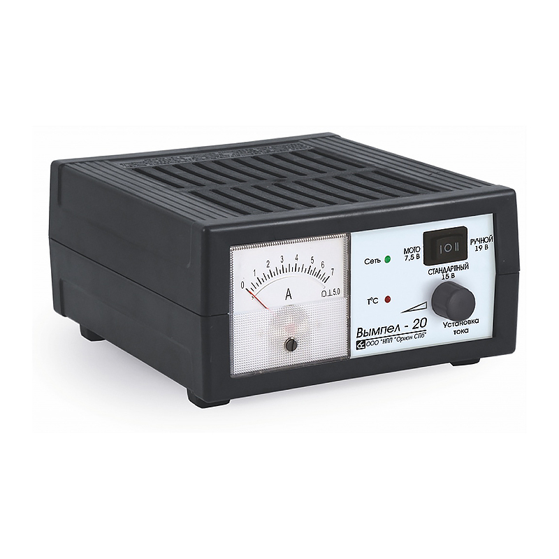 Зарядное устройство Вымпел 20 (автомат, 0-7А, 7,5/15/19В стрелочн. амперм.)