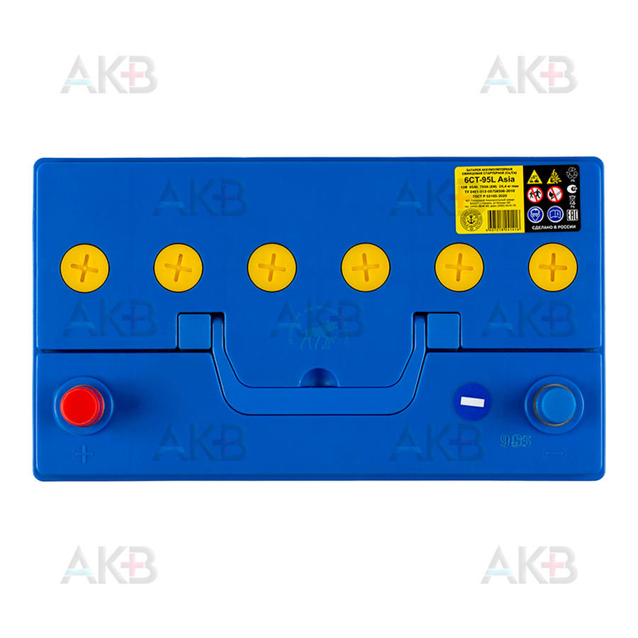 Автомобильный аккумулятор Tyumen Battery Asia 95 Ач прям. пол. 750A (302x173x225)