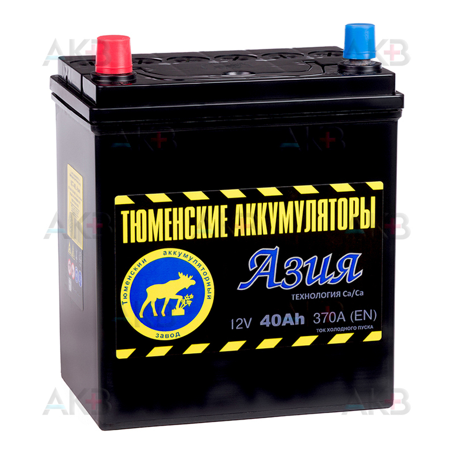 Автомобильный аккумулятор Tyumen Battery Asia 40 Ач прям. пол. 370A (187x127x227)