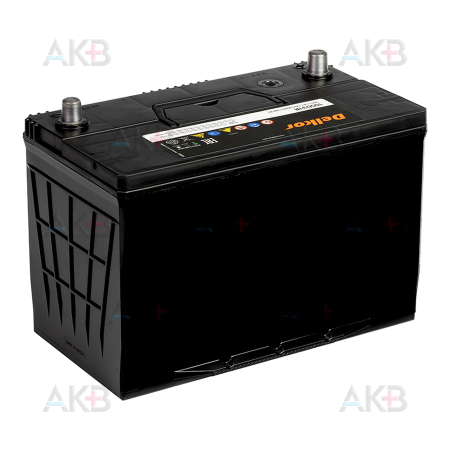 Автомобильный аккумулятор Delkor 105D31R (90L 750A 306x173x225)