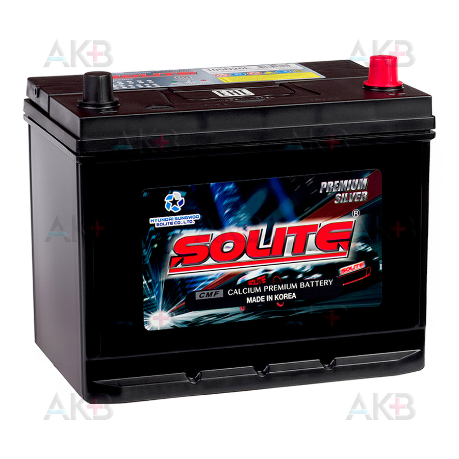 Автомобильный аккумулятор Solite Silver 105D26L с бортиком (95R 710A 260x175x225)