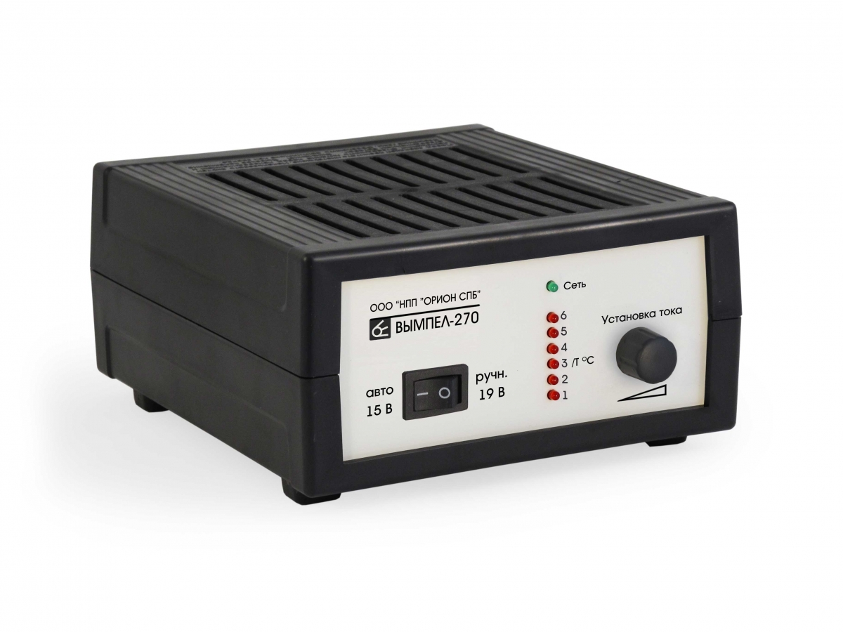 Зарядное устройство Вымпел 270 (автомат/ручн, 0-7A, 15-19В, линейный амперм.)
