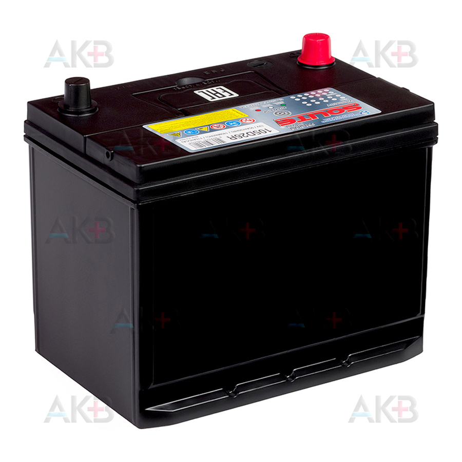 Автомобильный аккумулятор Solite Silver 105D26R с бортиком (95L 710A 260x175x225)