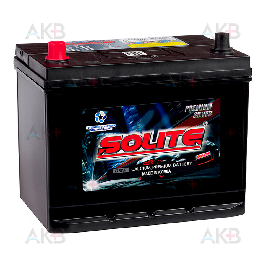 Автомобильный аккумулятор Solite Silver 105D26R с бортиком (95L 710A 260x175x225)
