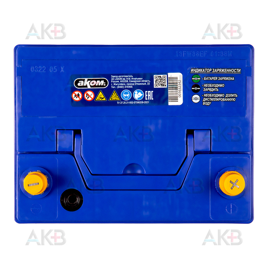 Автомобильный аккумулятор Аком Asia+EFB 65Е 12V 65Ач 700A обр. пол. (232x173x225)