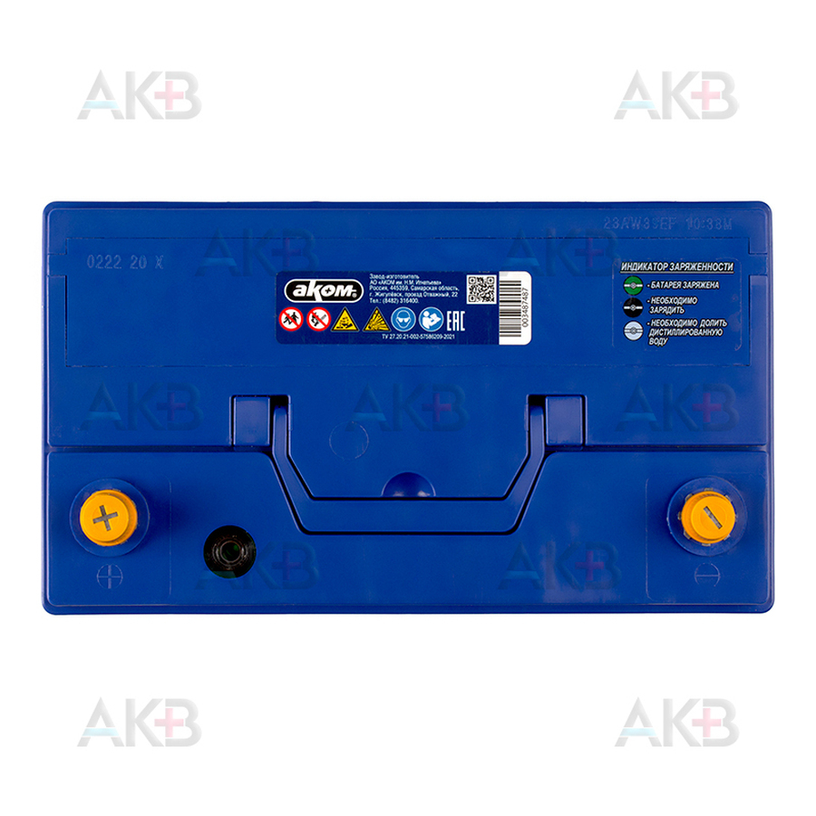 Автомобильный аккумулятор Аком Asia+EFB 90 12V 90Ач 850A прям пол. (306х173х225)