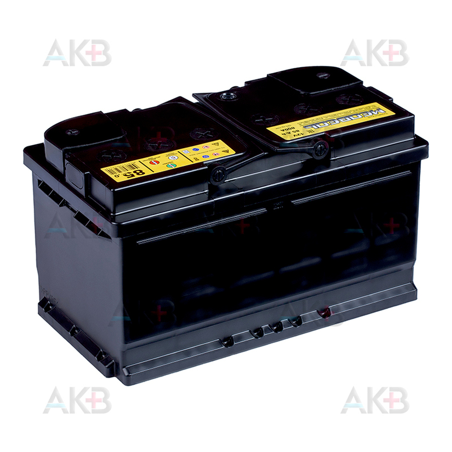 Автомобильный аккумулятор Медведь 85 Ач 800A о.п. низк. (315x175x175) ca/ca silver