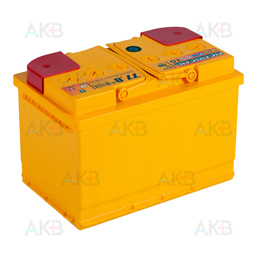 Автомобильный аккумулятор Медведь 77 Ач  750A о.п. (278x175x190) ca/ca silver