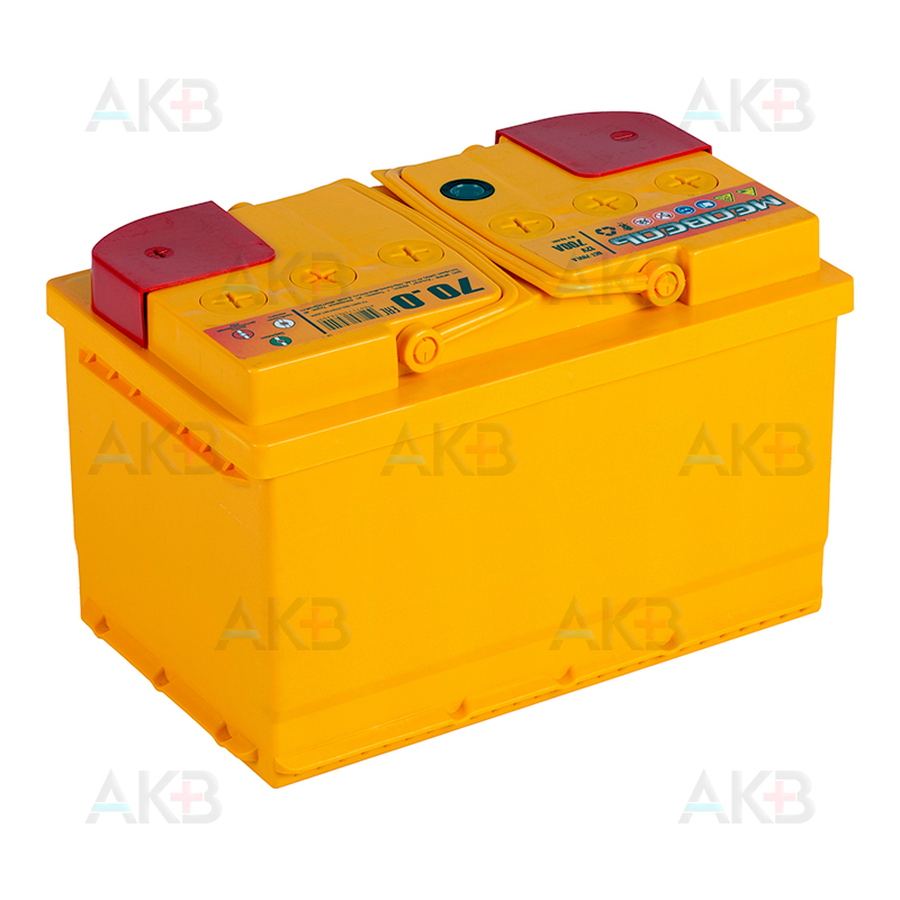 Автомобильный аккумулятор Медведь 70 Ач 700А о.п. низк. (278x175x175) ca/ca silver