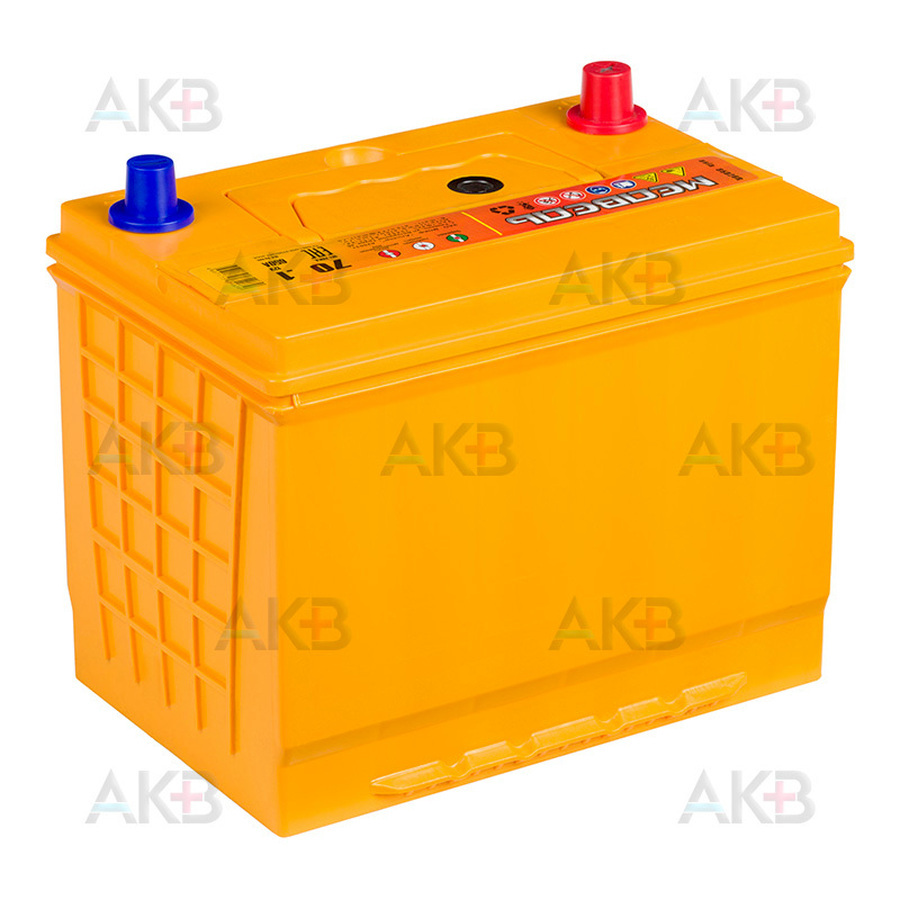 Автомобильный аккумулятор Медведь 85D26R 70 Ач 650A п.п. (260x173x225) ca/ca Silver Asia