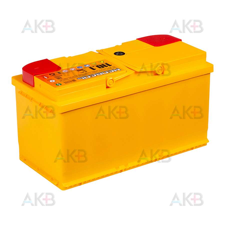 Автомобильный аккумулятор Медведь 110 Ач 900A п.п. (353x175x190) ca/ca silver