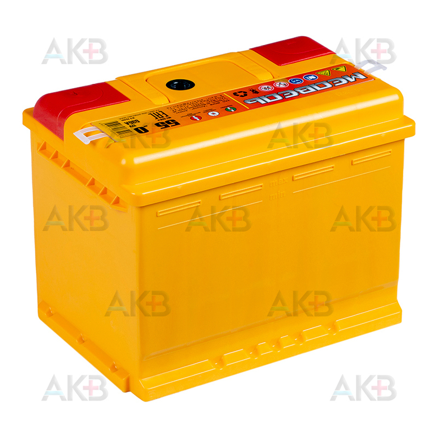 Автомобильный аккумулятор Медведь 55 Ач 535A о.п. (242x175x190) сa/сa silver