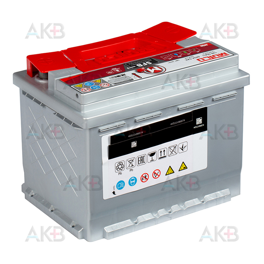 Автомобильный аккумулятор Mutlu SFB 3 56081 60 Ач 540A обр. пол. (242x175x190) L2.60.054.A