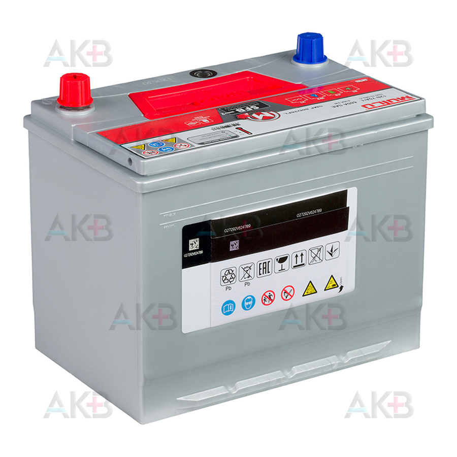 Автомобильный аккумулятор Mutlu SFB 2 80D26FL 70 Ач 630A обр. пол. (260x173x225) D26.70.063.C