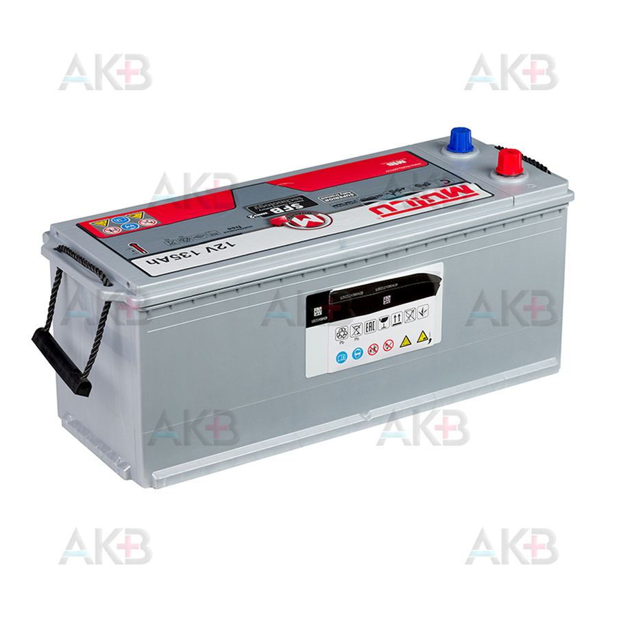 Автомобильный аккумулятор Mutlu SFB 135 Ач 950A обр. пол. 510x189x195