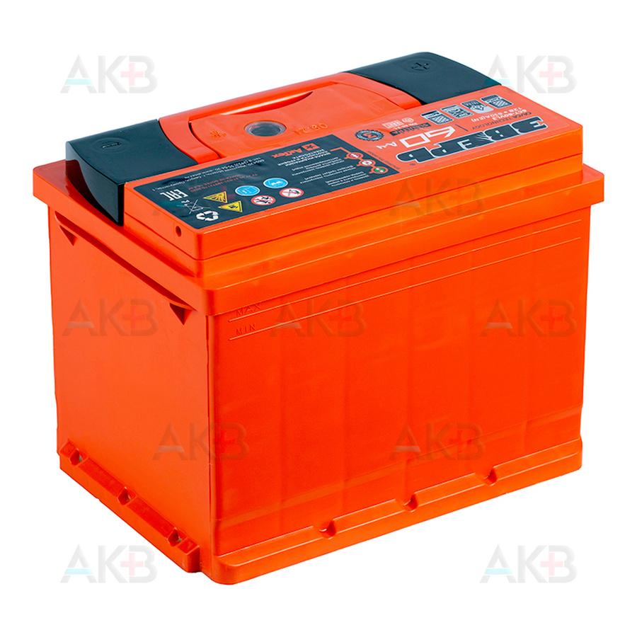 Автомобильный аккумулятор Зверь 60Ач 620A прям. пол. (242x175x190) ZVK 60-З-L