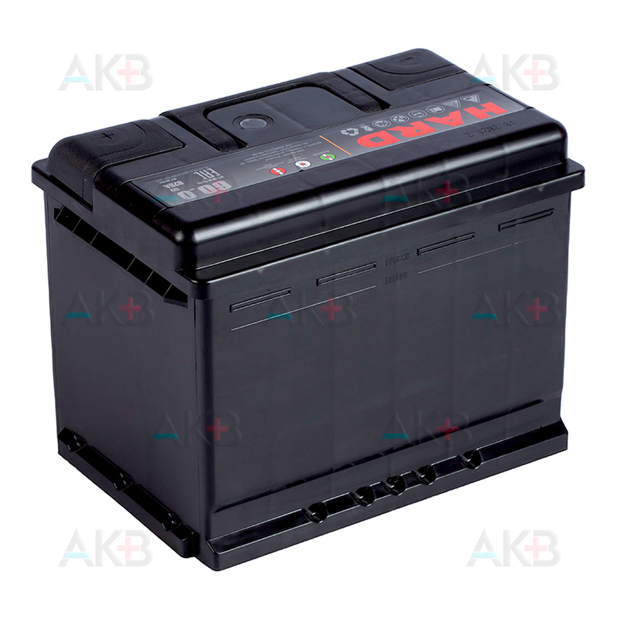 Автомобильный аккумулятор HARD 60 Ач 620A о.п. (242x175x190) ca/ca silver